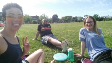 frisbee time in Seattle with these pals