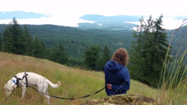Great views on Mount Constitution with this old friend, and Jacobie!